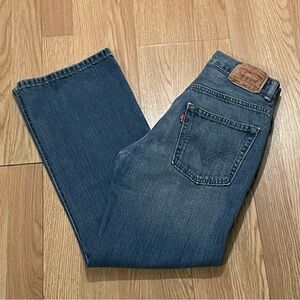 Levis 527 Boys 27x27 (26x26) Bootcut Jeans Blue Denim Western Cowboy